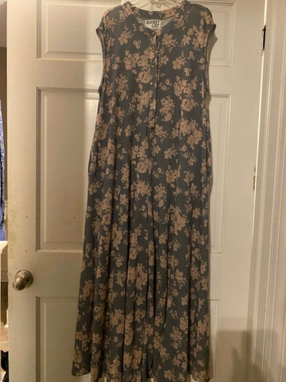 Bucket List extra wide leg jumpsuit, size l / xl